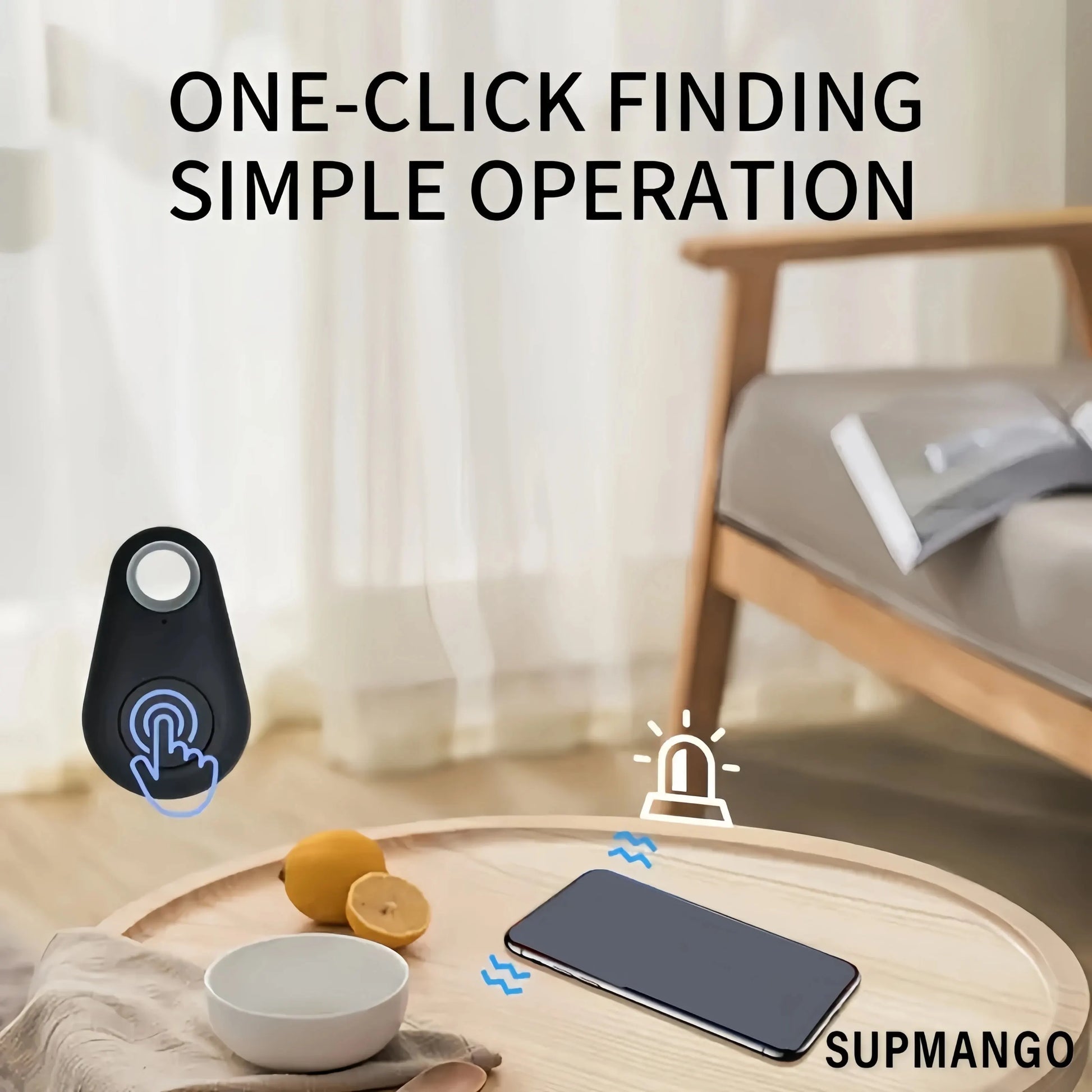 Mini GPS Tracker Bluetooth Outdoor Anti-Lost Device Pet Wallet Tracking Two-Way Positioning Los/Android Smart Locator Accessorie