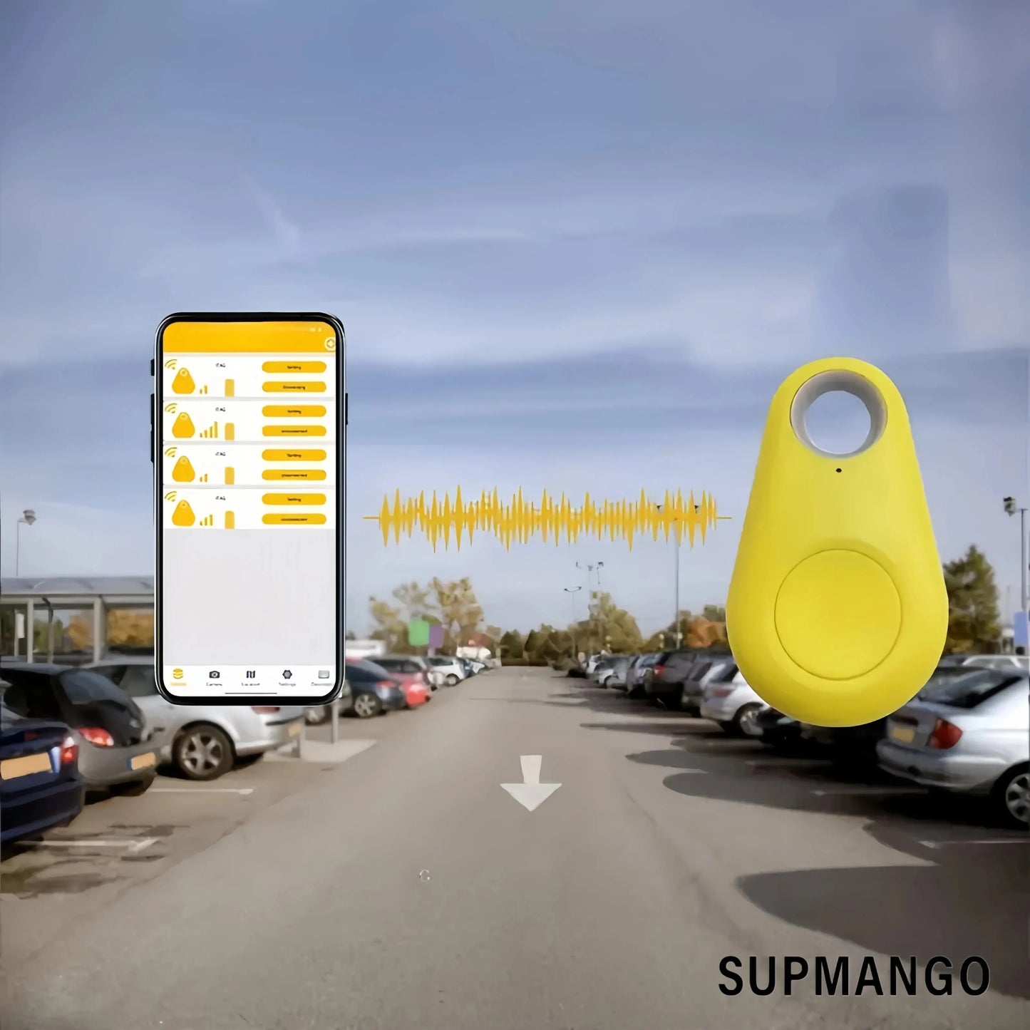 Mini GPS Tracker Bluetooth Outdoor Anti-Lost Device Pet Wallet Tracking Two-Way Positioning Los/Android Smart Locator Accessorie